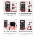 thumbnail image 2 of ANENG AN8205C Multimeter Digital Display Backlight AC/DC Voltmeter Portable Temperature Multimetro Tester Electronic Detector Red, 2 of 9