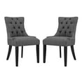 thumbnail image 2 of Modway Regent Dining Side Chair Fabric Set of 2 in Gray, 2 of 5