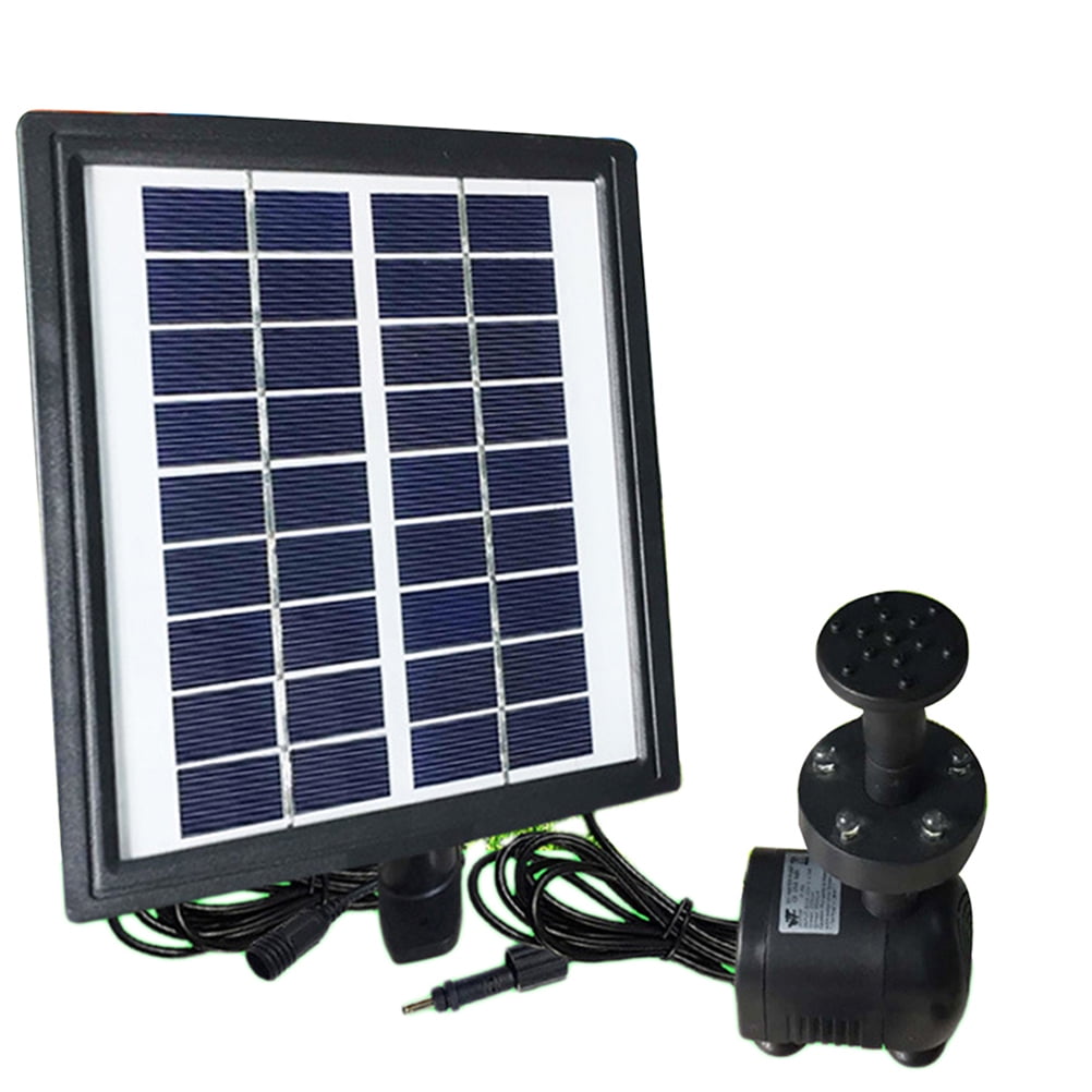Solar Powered Fountain Submersible Water Pump With Filter Panel Pond Pool Garden 