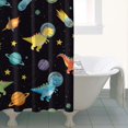 thumbnail image 4 of Space Dinosaur Pattern Shower Curtain 36"x72" ,Bathroom Decorative Shower Curtains Set with 12 Hooks,Modern Waterproof Washable Shower Curtain, 4 of 6