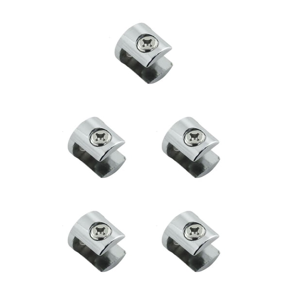 Speravity Abrazadera de vidrio de aleación de zinc, repuesto portátil reutilizable lavable, soporte de tablón electrochapado, accesorios de 6 Type2 NO2