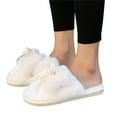 thumbnail image 3 of Vedolay Womens Slippers Indoor House Slippers Soft Slip-On Bedroom Slippers Cozy Home Shoes Beige,37, 3 of 5