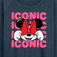 thumbnail image 3 of Mickey & Friends - Iconic Minnie - Women's Lightweight French Terry Long Sleeve Shirt, 3 of 5
