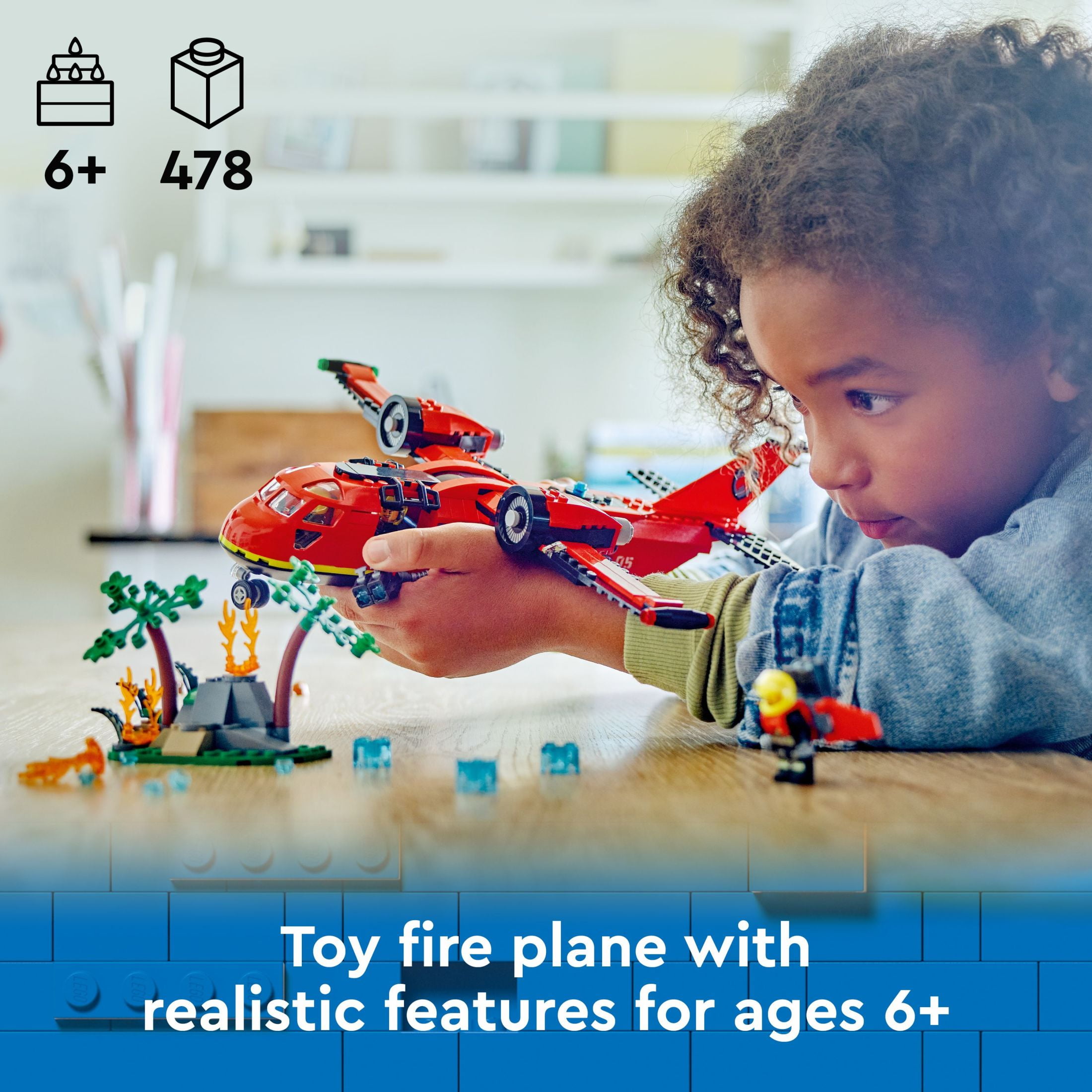 LEGO City Fire Rescue Plane 60413