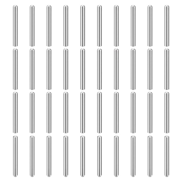 Lot de 40 Goupilles 3mm x 28mm, Tête Ronde en Acier Inoxydable 304, Argent