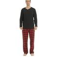 thumbnail image 4 of LANBAOSI Men Pajamas Set Comfy Plaid Flannel Pants And Microfleece Shirt Size XL, 4 of 6
