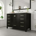 thumbnail image 2 of Eviva Aberdeen 48" Transitional Espresso Bathroom Vanity with White Carrara Quartz Top, 2 of 8