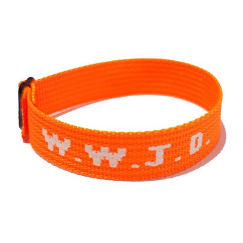 Pulsera deportiva unisex con estampado de letras en jacquard