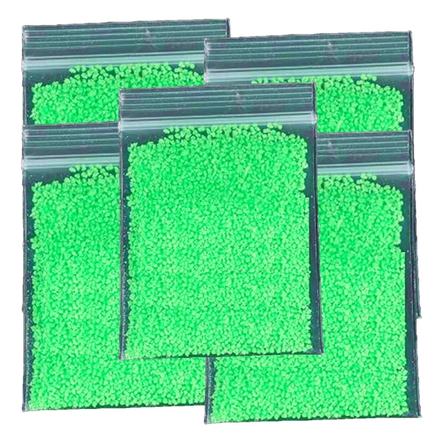 Arena Brillante LumaSandGreen 5Pzas Verde Absorción 20-30 min. Duración 2 Hrs. Arcilla Púrpura.