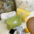 thumbnail image 3 of Large Capacity Women Flower Multifunction Cosmetic Bag Soft Candy Color Travel Portable Makeup Storage Bag Makeup Case (white), 3 of 7