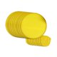 thumbnail image 4 of 10x Abanico plegable portátil de poliéster redondo de verano con disco volador para publicidad Amarillo, 4 of 9