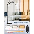 thumbnail image 3 of Lámpara de pie Karite Half Moon LED para Lash Tech 146-205 cm 3000-6500 K, 3 of 7