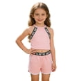 thumbnail image 3 of Baby Girl Clothes Summer Athletic Tank Top and Shorts Casual Playwear 2 Piece Girls Summer Outfits Pink 4-5 Years, 3 of 8