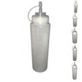 thumbnail image 3 of Bewildely Botella plástica para apretar, dispensador de condimentos, salsa de tomate, mostaza, transparente Herramientas y accesorios para hornear No.04, 3 of 6