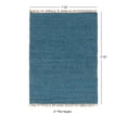 thumbnail image 3 of Contemporary Home Living 1.75' x 2.75' Reversible Handwoven Solid Area Throw Rug - Sage Green, 3 of 7