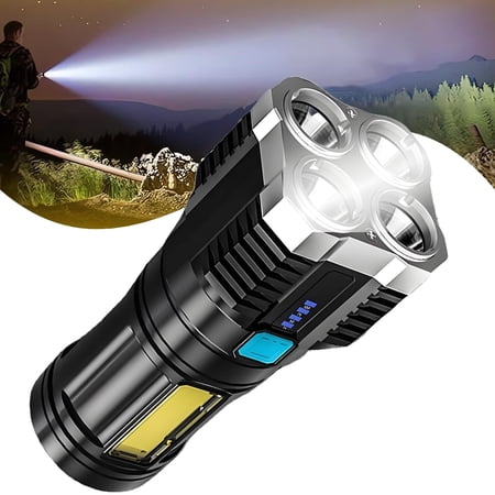 USB Rechargeable Multifunctional Strong Light High Lumen Waterproof Flashlight