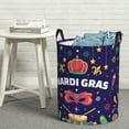 thumbnail image 6 of Susaid Happy Mardi Gras Print Waterproof Oxford Cloth Storage Circular Laundry Hamper BasketCapacity for Home-Medium, 6 of 6