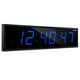 thumbnail image 1 of Reloj LED digital Ivation, enorme, de gran tamaño, 76 cm, azul, 1 of 6