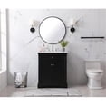 thumbnail image 6 of Elegant Decor Clarence 30" Solid Wood Metal Single Bathroom Vanity Set in Black, 6 of 8