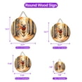 thumbnail image 5 of Welcome Fall Bullmastiff Strolling Through the Autumn Maple Forest Round Wood Sign Dog Lover Hanging Wall Home Decor - 12012, 5 of 5