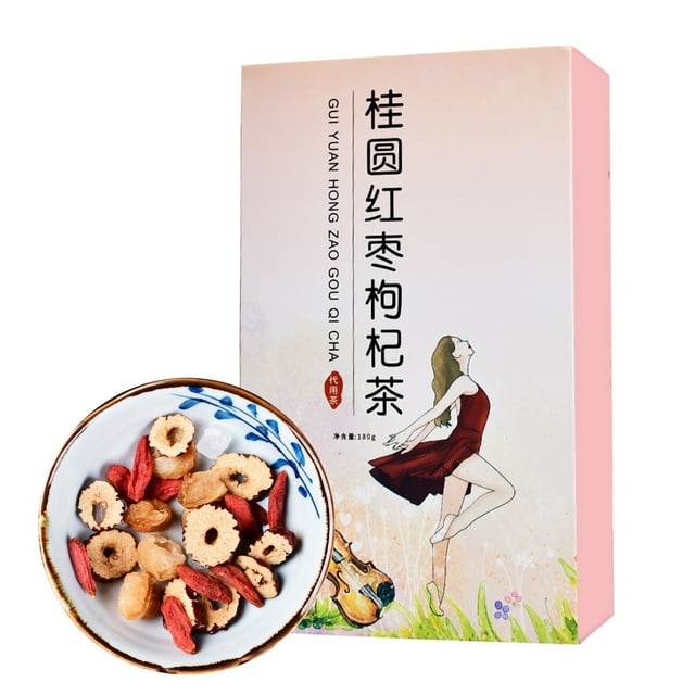 Té de dátiles rojos Longan y Wolfberry, bolsa de té de hierbas saludable, té recuperador de Qi y sangre para mujeres, 15 unidades, 12g por paquete
