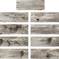 thumbnail image 2 of 9pcs DIY 3D Wood Grain Tile Stickers Tile Decals Kitchen Peel and Stick Wall Tile Sticker Wall Stickers, 2 of 8