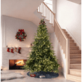 thumbnail image 4 of Makeatree 7.5ft Prelit Artificial Christmas Tree Realistic Fir Xmas Tree with 3348 PE PVC Tips & 400 Lights Green & Foldable Base, 4 of 12