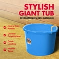 thumbnail image 3 of Little Giant 70 Quart Durable Plastic Utility Muck Tub with Handles, Berry, 3 of 8