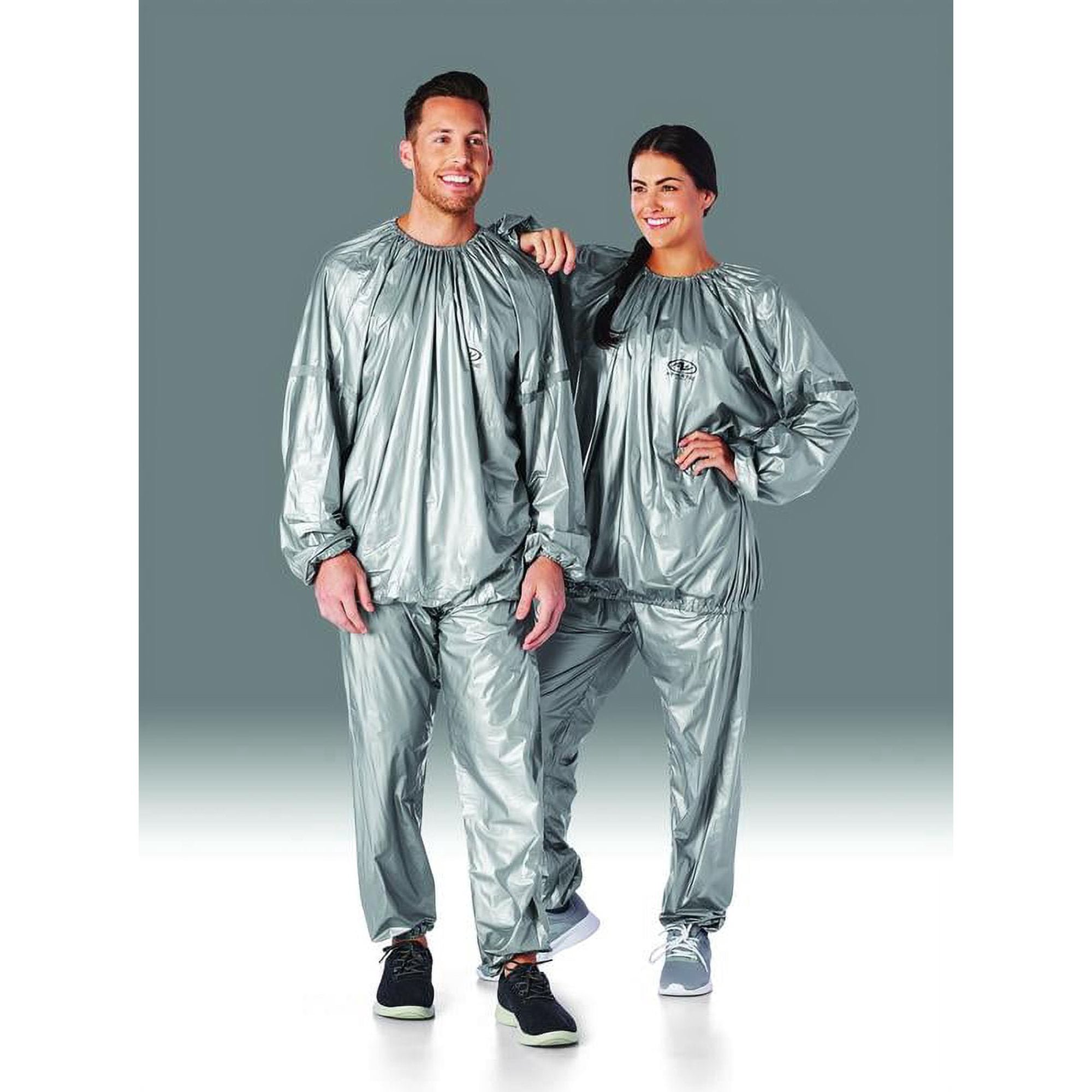 Athletic Works Sauna Suit, Large - Extra Large, Silver
