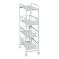thumbnail image 2 of Honey-Can-Do 4-Tier Metal Slim Rolling Cart with 3 Drawers, White, 2 of 11