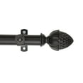 thumbnail image 3 of 13/16" Dia Adjustable 66-120 inch Curtain Rod with Dagan Finials - Black,(4867-662), 3 of 3