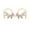 Pear shape Faux Diamond Earcuff Earring Gold Polish, variant on Women Cute Pear Faux Diamond Earrings Designer Earcuff Wedding