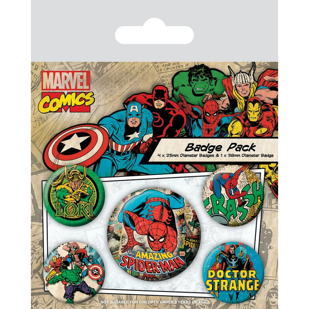 Captain America 1” badge Marvel IRON MAN 25mm pin button Thor Hulk 