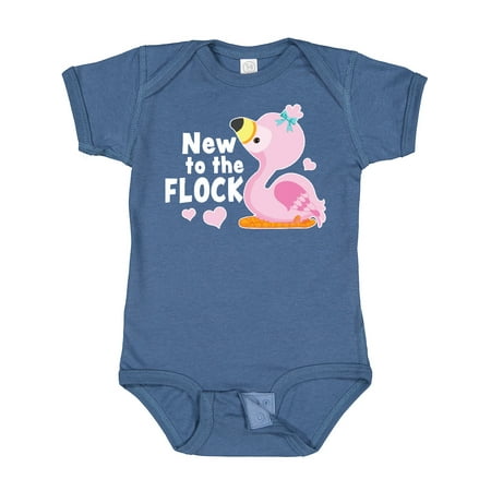 

Inktastic New to the Flock Cute Baby Flamingo Gift Baby Boy or Baby Girl Bodysuit