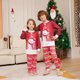 thumbnail image 4 of Europa y Estados Unidos invierno nuevo algodón de imitación Navidad traje padre-hijo muñeco de nieve pijamas navideños ropa para el hogar, 4 of 4