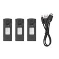 thumbnail image 2 of RC Drone Battery, RC Intelligent Flight Battery 3.7V 1800mAh 3pcs Easy Installation Portable  for A8 H8, 2 of 8