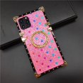 thumbnail image 1 of Funda de lujo con purpurina y corazón de amor para mujer, carcasa cuadrada ostentosa para Samsung Galaxy A54, A14, A53, A33, A23, A13, A21S, A82, A32, A34, A52, A72, A71 qiuyongming unisex, 1 of 2