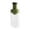 Green, variant on Glass Dispenser with Pour Spout Auto Measure Container Silicone Seal Triple Lid Dry Food Storage for Coffee Seasoning Kitchen