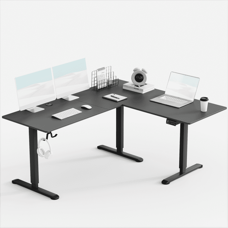 Furmax L-shaped Standing 63” W Electric Height Adjustable Furmax L-shaped Standing 63” W Electric Height Adjustable