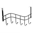 thumbnail image 4 of Wave 6 Hook Over the Door Organizing Rack, Black Onyx, 4 of 5