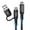 1m, variant on Type C Charging Cable Fast Charging Cord USB C Adapter Phone Data 2 In 1 Short Wire 240W for Mobile Devices