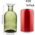 thumbnail image 2 of Jarrones de cristal Youeon Green para centros de mesa, 16 unidades, 2 of 9