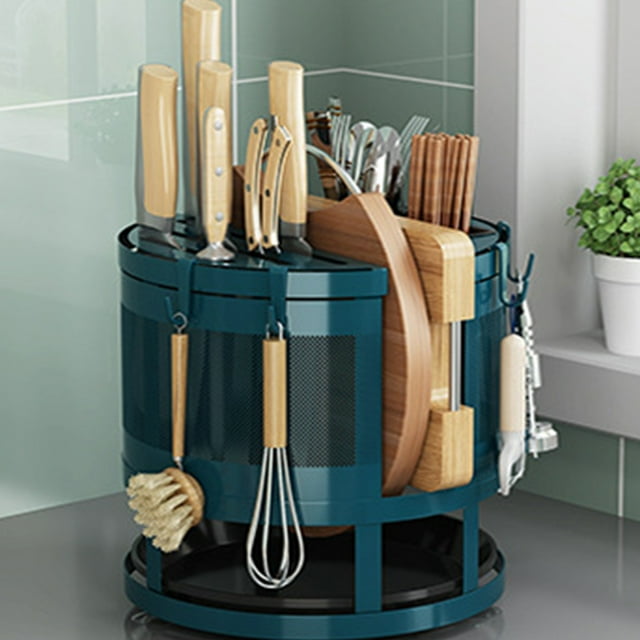 Knife Holder,Rotating Knife Holder Multi Rotating Knife Block Knife Block Holder Breakthrough Technology