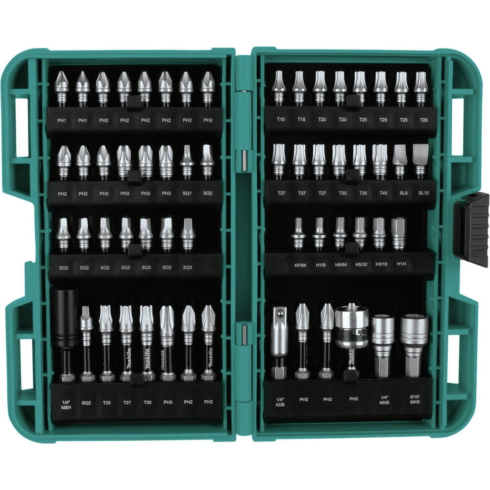 Makita 38 Piece Impact Drill and Driver Hex Shank Black