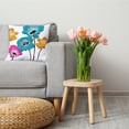 thumbnail image 2 of Simply Daisy 18 in x 18 in Contemporary Blue Polyester Throw Pillow, 2 of 2