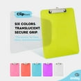 thumbnail image 2 of Enday Plastic Clipboard with Ruler Heavy Duty Clipboards for Medical, Office, School Use Green, 2 of 7