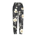 thumbnail image 4 of ZQUUVOU Women's Capris Pants High Waist Casual Boho Print Beach Lightweight Loose Pockets Pants(E-Beige,2XL), 4 of 5