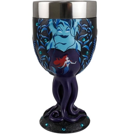 Disney Showcase Little Mermaid and Ursula Chalice 7.1in H