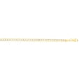 thumbnail image 2 of 14K Yellow Gold 20in 2.6mm White Pave Curb Chain with Lobster Clasp, 2 of 4