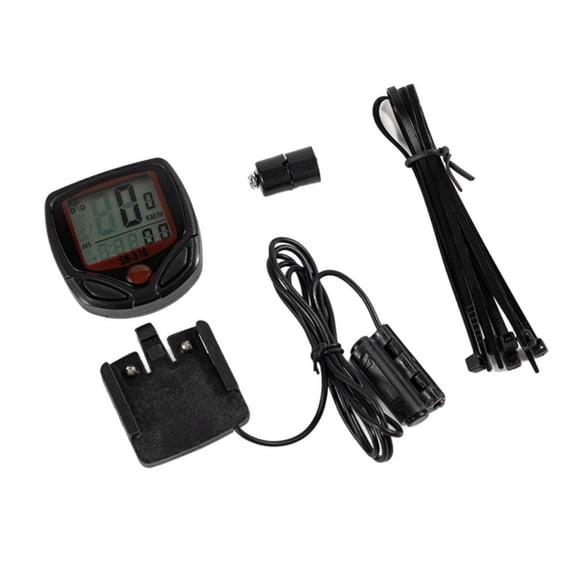 Bicycle Computer with LCD Display, Speed & Distance Odometer, Auto On/Off Function, Water Resistant Cycling Tracker